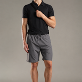 Men Solid Shorts With Side Pocket With Zipper Closure