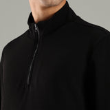 Men’s Half Reverse Zip Jacket with Printed Flap & Zipper Pocket