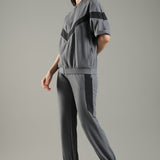 Women’s Cut & Sew Tracksuit with Adjustable Drawstring Waistband