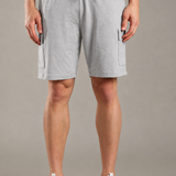 Men Cargo Shorts With Elasticated Waist Band And Adjustable Drawstring