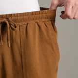 Dropped Shoulder Half-Zip Polo T shirt with shorts