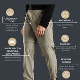 Men's 2in1 Detachable Workleisure Pant with Side Zipper Pocket