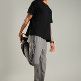 Men's Woven Boxy Jogger with Zipper Pocket