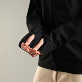 Women's Hooded All Weather Jacket with Side seam pockets in sleeve