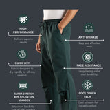 Men's Oversized Parachute Jogger with Adjustable Elastic Drawstring