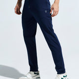 Men's High Neck Breathable Sports Tracksuit with Contrast Piping & Pockets