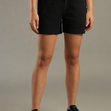 Women Shorts With Stylish Zipper Pocket At Both Sides