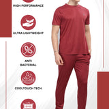 Lightweight Wrinkle Resistant Polyester Co-Ord Set for Men - Domin8