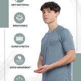Men's Super Comfy raglan sleeve casual T shirt with chest pocket