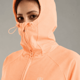 Women's Hooded Water-repellent Jacket with Thumb hole Sleeve