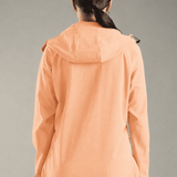 Women's Hooded Water-repellent Jacket with Thumb hole Sleeve