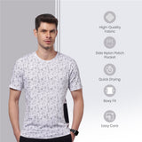 Men  Boxy Outdoor T-Shirt with Side Nylon Patch Pocket