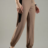 Women's Cut & Sew Joggers with Contrast Panels