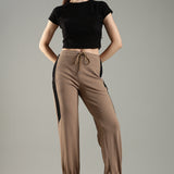 Women's High-neck Corset Top with Raglan Sleeves