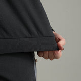 Women’s Half Sleeve V-Neck Textured Zipper Jacket