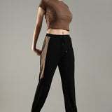 Women's High-neck Corset Top with Raglan Sleeves