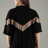 Women’s Half Sleeve V-Neck Textured Zipper Jacket