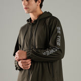 Men’s Raglan Hoodie with Zipper Pockets