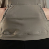 Women’s Sleeveless Hoodie with Adjustable Waist and Kangaroo Pocket