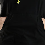 Women’s Sleeveless Hoodie with Adjustable Waist and Kangaroo Pocket