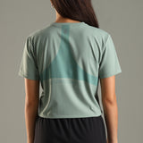Women’s super stretchy ultra soft sweat wicking Nylon crop top
