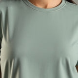 Women’s super stretchy ultra soft sweat wicking Nylon crop top