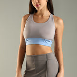 Women's Criss Cross Back Sports Bra with Detachable Pad