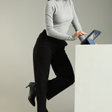 Women's Everyday Multipocketed Workleisure Pants with Zipper and button closure