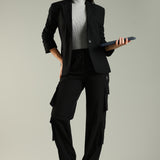 Women Stylish Multi pocket Pants with Adjustable Drawstring