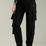 Women Stylish Multi pocket Pants with Adjustable Drawstring
