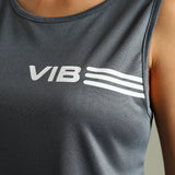 Women's Scoop Neck Tank Top with Chest Print