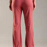 DOMIN8 Women Flared Mid-Rise Trousers