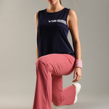 Women's Scoop Neck Tank Top with Chest Print