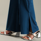 Women's Flared Workleisure Pant with Wide Bell Bottom Slit & Hollywood Waistband