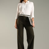 Women's Everyday Multipocketed Workleisure Pants with Zipper and button closure