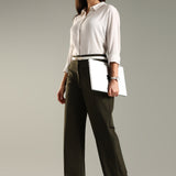 Women's Everyday Multipocketed Workleisure Pants with Zipper and button closure