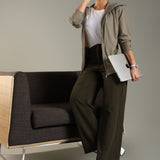 Women's Hooded All Weather Jacket with Side seam pockets in sleeve