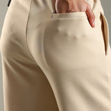 Women's Ankle Length Workleisure Pant with Front Pleat and Zipper Opening