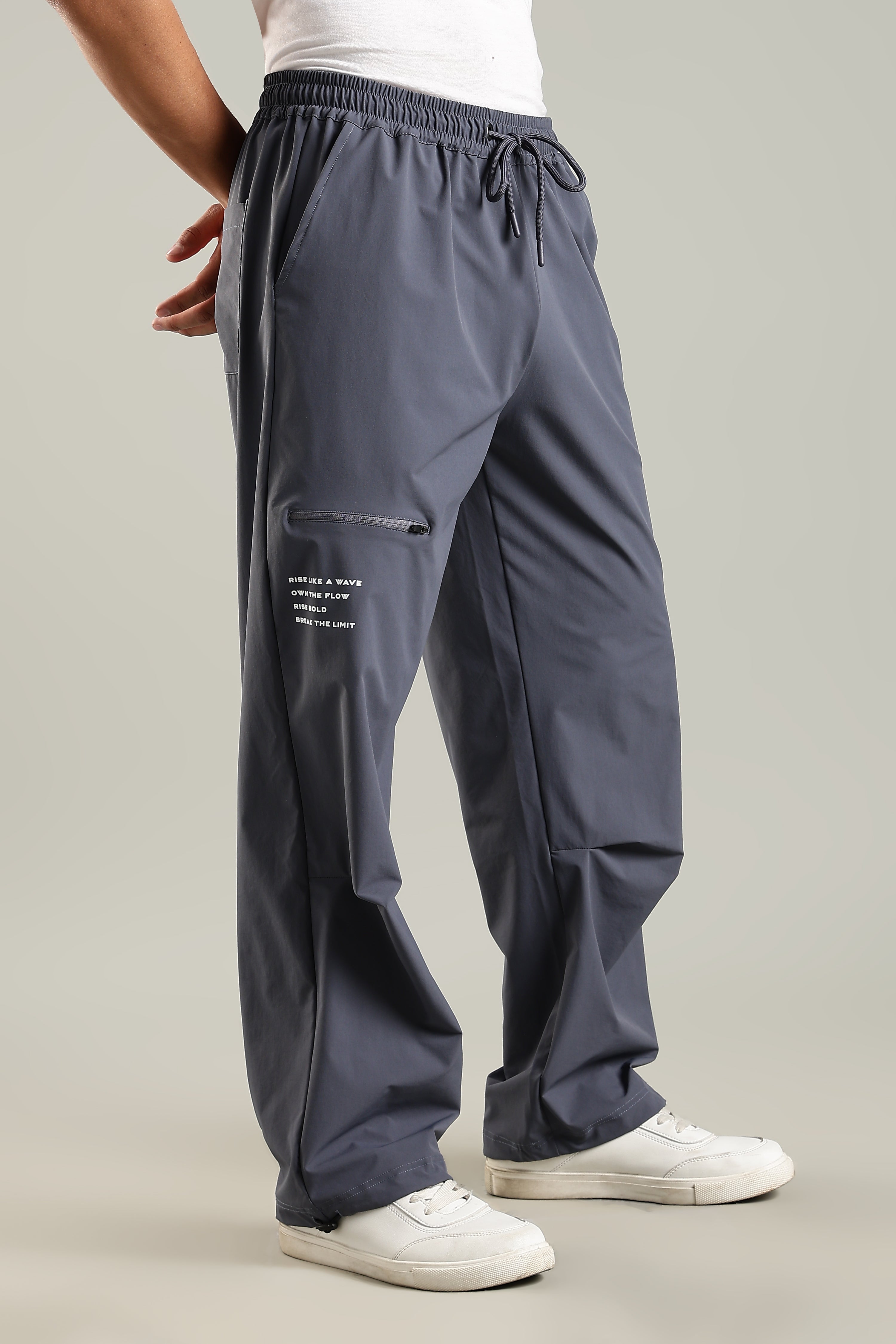 Men's Oversized Parachute Jogger with Adjustable Elastic Drawstring