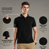 Men Stylish Polo With Button Closure