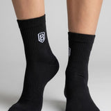 Nylon High Ankle Socks  - Black