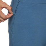 Blue track pants for men – modern design with a relaxed fit