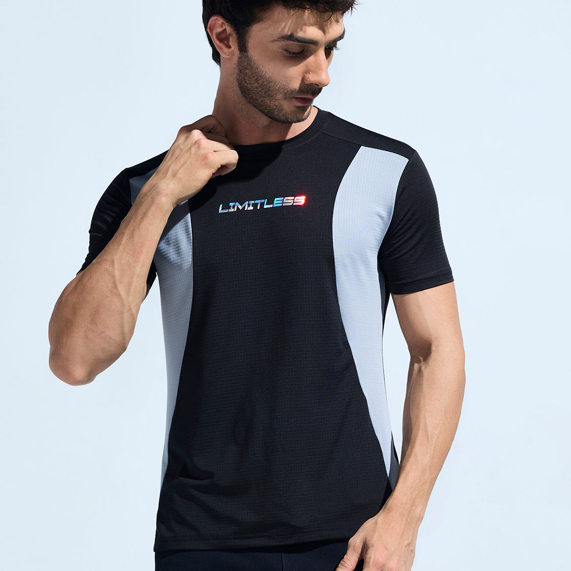 Men's Cut And Sew Hologram T-Shirt