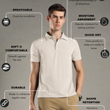 Men Stylish Polo With Button Closure