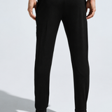 Men's High Neck Breathable Sports Tracksuit with Contrast Piping & Pockets
