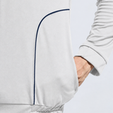 Men's High Neck Breathable Sports Tracksuit with Contrast Piping & Pockets