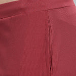 Comfortable red co-ord short set for men with breathable fabric