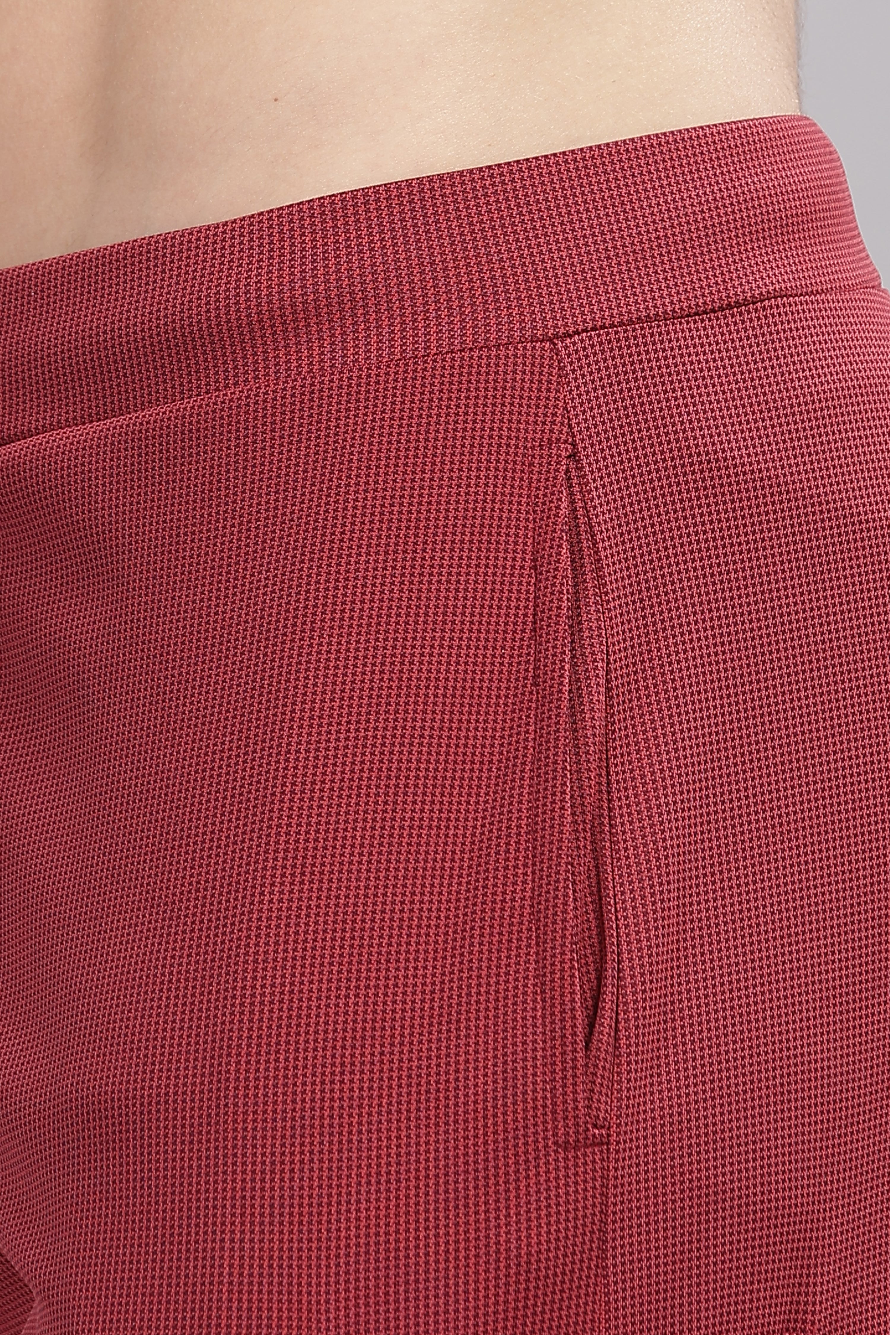 Comfortable red co-ord short set for men with breathable fabric