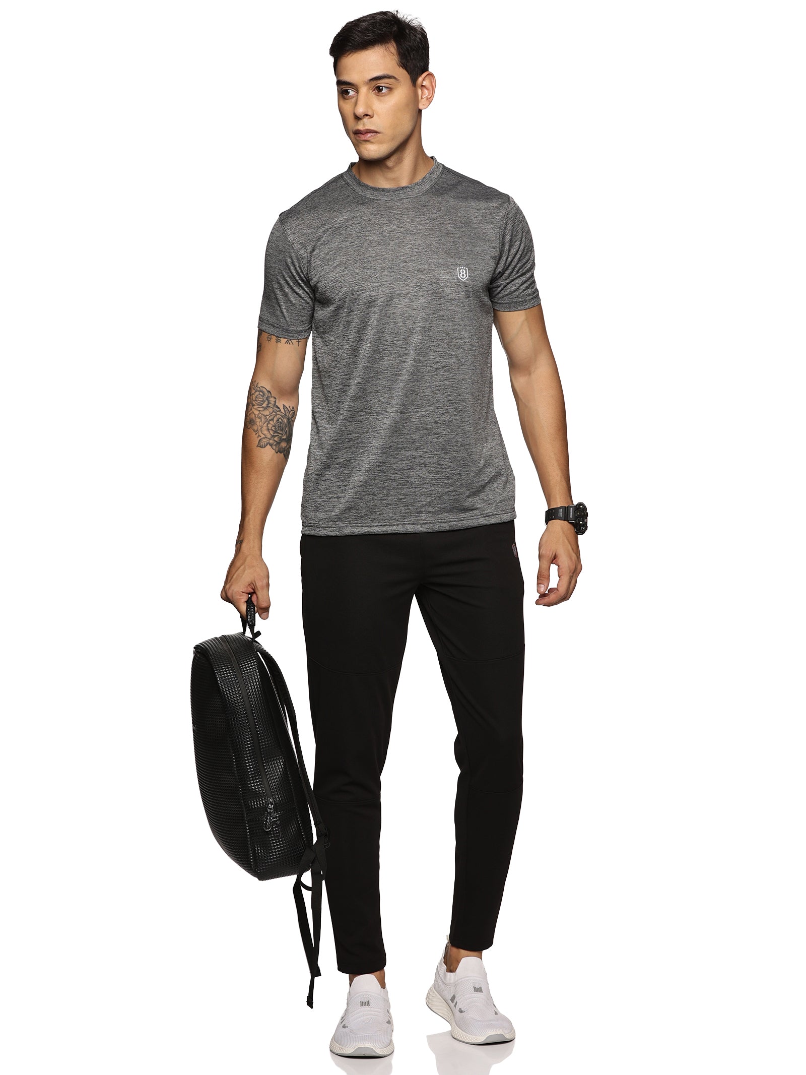Comfortable zippered track pants for men with modern fit