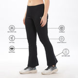 Women's Cotton Slim Flared Stretchy and Slim Fit Pant